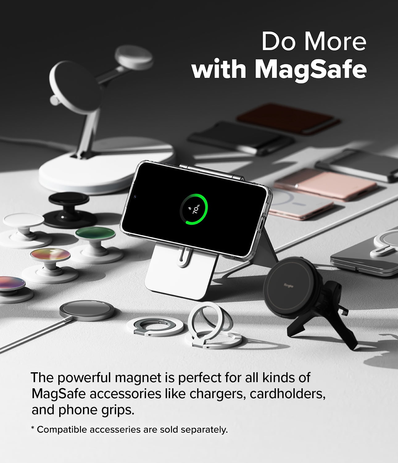 Ringke Fusion Magnetic for Samsung Galaxy S24 FE Case, Compatible with MagSafe Minimal Yellowing Transparent PC Back TPU Bumper Phone Cover - Clear