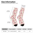 thumbnail image 2 of KLL Bow With Sugar Skull Print Cool Socks Men's Women's Crew Socks Funny Crazy Novelty Stockings, 2 of 6