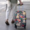 thumbnail image 3 of French Bulldog Dog and Pioneer Flower Luggage Cover Fashion Suitcase Cover Baggage Covers Fit 25-28 Inch Luggage (Go Travel), 3 of 5