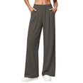 thumbnail image 5 of LIBRCLO Womens SweatPants with Pockets High Waist Wide Leg pants Solid Color Casual Fall Athletic SweatPants, 5 of 5