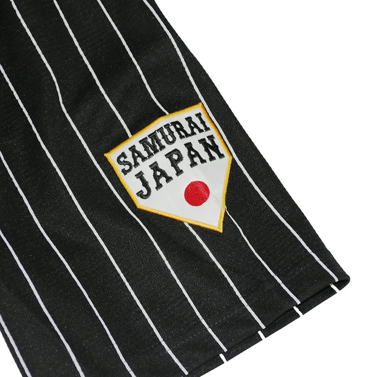  Men's #16 Ohtani Jersey Japan Samurai White Black Pinstriped  Hip Hop Baseball Jersey (S, Black) : Clothing, Shoes & Jewelry