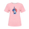 thumbnail image 4 of Tops Cortos para Mujeres Bandera de Moda Impresa Cuello Redondo, Camiseta de Manga 3/4 para Uso Diario, Casero Y Cómodo, 4 of 4