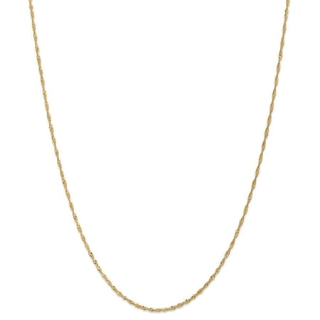 Gold Polished Lock Charm - ICE CARATS 14kt Yellow Gold 1.3 Mm Singapore Lock Necklace Pendant Charm Chain Fine Jewelry Ideal Gifts For Women Gift Set From Heart