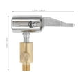 thumbnail image 4 of SHISUYAN Tire Air Chuck With Clip Adapter Copper Locking Tire Inflator Nozzle Adapter Connect No Leakage Tire Chuck For Vehicle Inflator Compressor Pump Connect Accessories Tool, 4 of 8