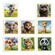 thumbnail image 1 of Rompecabezas de madera de 8 piezas para bebés, juguetes educativos interactivos con formas animales del bosque, 1 of 9