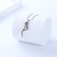 thumbnail image 3 of Women Men Snake Cremation Jewelry for Ashes Holder Necklace for Ashes of Loved One Memorial Jewelry Pendent for Ashes and Chain, 3 of 5