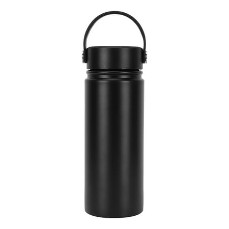 

304 Stainless Steel Outdoor Portable Coffee Cup Frosted Vacuum Flask for Outdoor SuppliesBlack 500ml