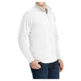 thumbnail image 4 of Mens Sport Wick Stretch 1/2 Zip Polyester/Spandex Pullover White XL, 4 of 7