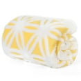 thumbnail image 3 of Oumilen Snowflake Flannel Luxury Lightweight Throws, Yellow, 10-Pieces, Standard Throw, 3 of 4