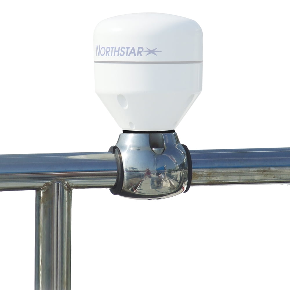 EDSON STAINLESS GPS ANTENNA RAIL MOUNT FOR 1"1.25" RAILS