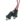 thumbnail image 3 of Kenally 1 par portátil 12V azul/rojo simulado falso coche alarma montaje en tablero luz LED reemplazo para coches barcos RV motocicleta Bombillas para automóviles rojo Kenally CZ8877-02B, 3 of 6