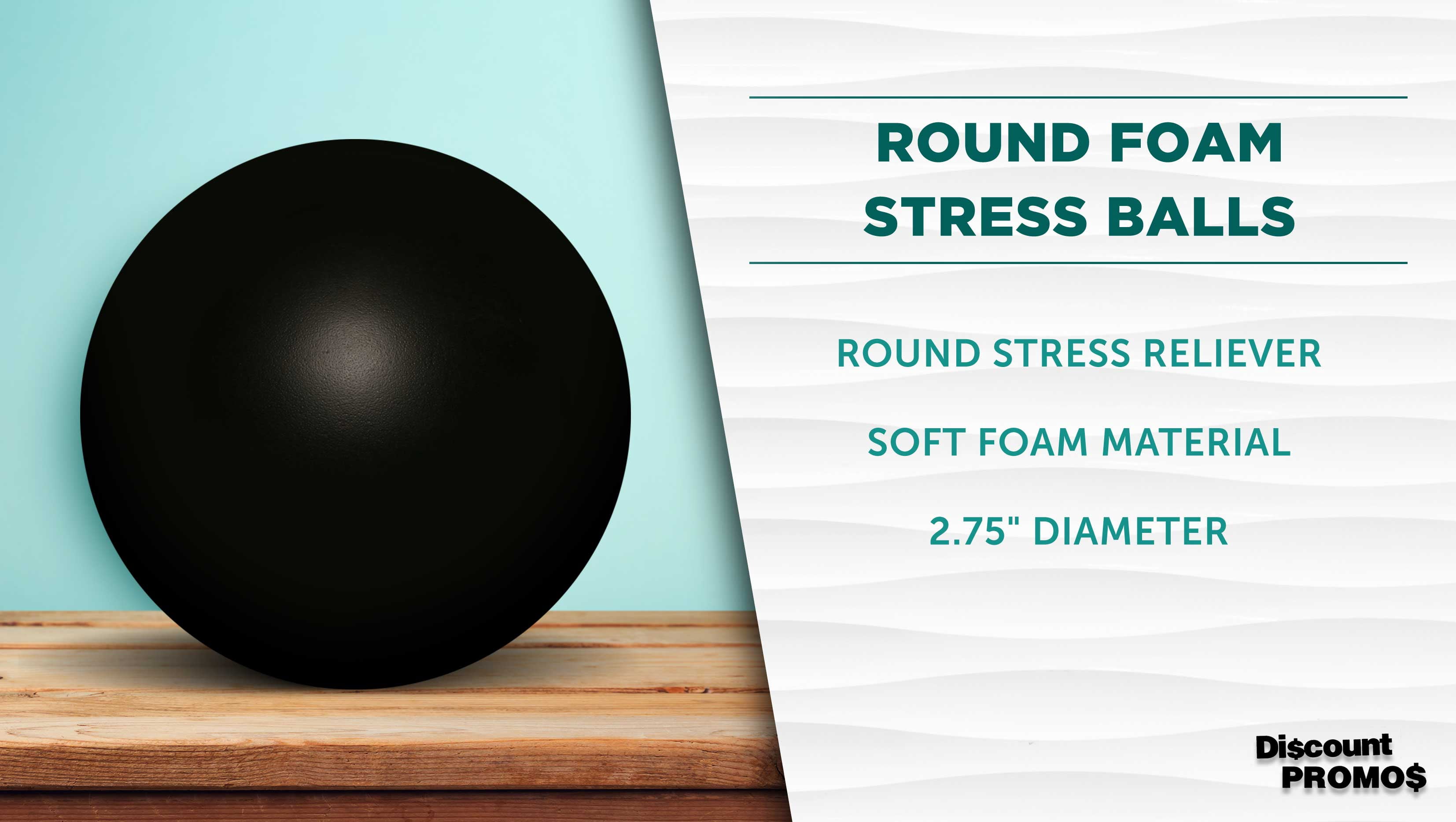 Stress Balls for Adults Set of 10, Bulk Pack - Anxiety Stress Relief, For Office or Home - Black
