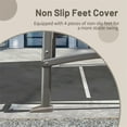 thumbnail image 4 of Gzxs 2-Seat Outdoor Swing Chair, Steel Frame with Adjustable Canopy, Patio Swing Glider for Garden, Deck, Porch, Backyard, 700LBS Load, Dark Brown, 4 of 6