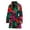 144, variant on Tropical Summer Fruits Pattern Women Bathrobe One Size Univeral Fits, Aloha Tropical Hawaiian Fashion Lightweight Plush Fleece Long Robe For Women