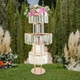 thumbnail image 5 of Gold  5-Tier Flower Stand, Elegant Flowers Stand 17.64lbs Capacity for Wedding Table Centerpieces, Parties, Birthdays, 5 of 20