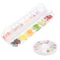 thumbnail image 1 of BRIGHTFUFU 24 cajas de pegatinas para uñas con forma de rebanada de fruta., 1 of 7