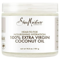 SheaMoisture Body Moisturizer For Dry Skin 100% Extra Virgin Coconut Oil Nourishing Hydration Soften And Restore Skin And Hair 14.5 oz