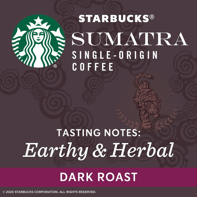 Starbucks Dark Roast Ground Coffee — Sumatra — 100% Arabica — 1 
