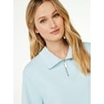 thumbnail image 3 of Scoop Women's Quarter Zip Pullover, 3 of 5