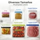 thumbnail image 5 of Berry Bloom Bolsas Reutilizables De Almacenamiento, 300 Piezas, Bolsas Herméticas Con Doble Cierre Sin BPA, Para Alimentos, Sándwich, Frutas, Verduras, Carne, Congelador, Refrigerador, 16.5 X 14.9 cm, 5 of 11