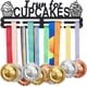 thumbnail image 1 of Soporte para medallas deportivas, exhibidor "Corro por cupcakes", colgador para medallas de running, cuerda para medallas de running, cordón metálico resistente, soporta hasta 10-15 kg, 1 of 7