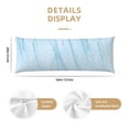 thumbnail image 3 of Easygdp Light Blue Marble Long Body Pillowcase - Super Soft Microfiber Body Pillow Case - Envelope Closure, Cool, Anti-Fading- 20x54 in, 3 of 8