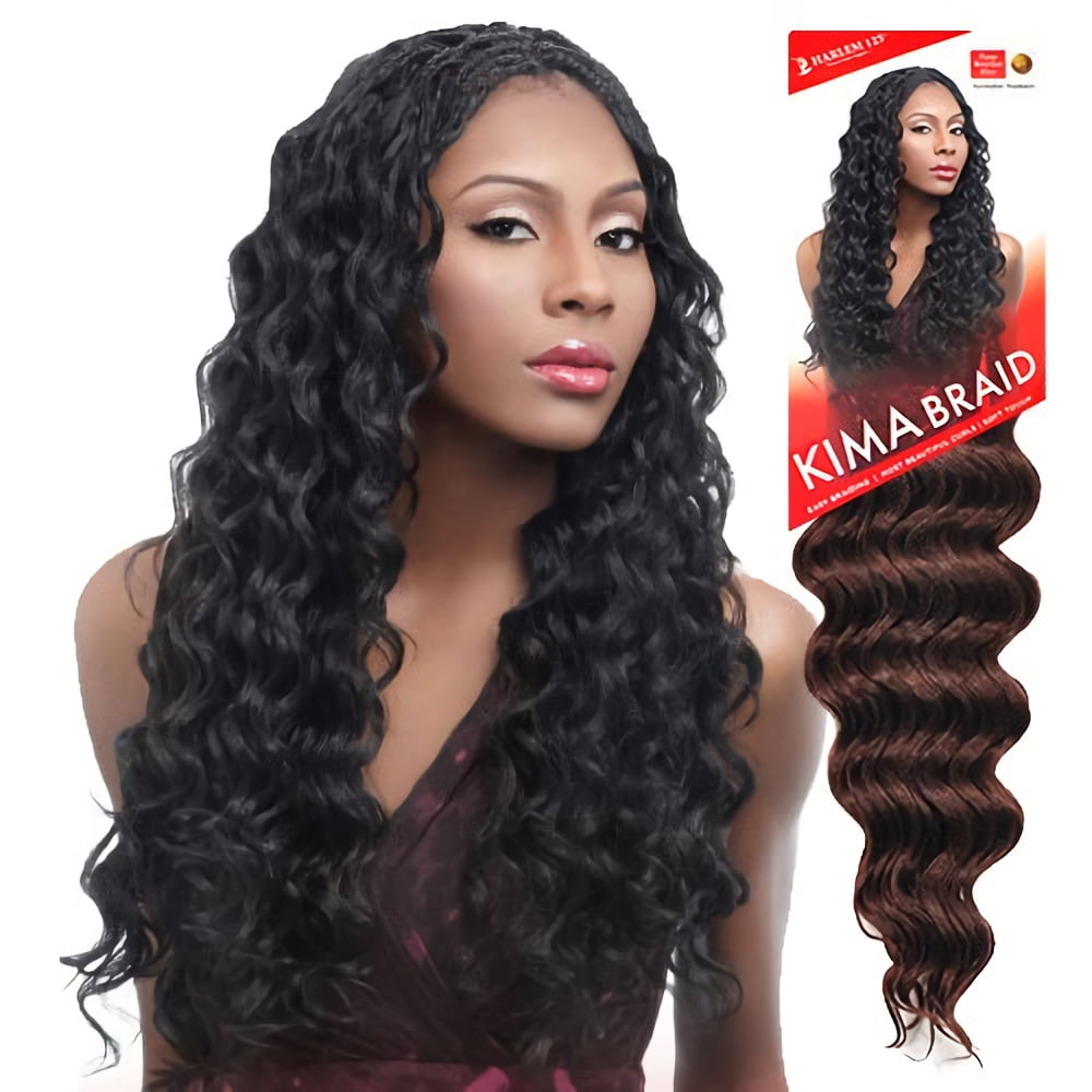 Harlem Synthetic Crochet Hair Kima Braid Ocean Wave Dark Brown Walmart Com