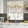 2 Pack Valances for Windows, Yellow Ombre Window Valances for Living ...