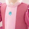 thumbnail image 4 of Baby Girls Peach Princess Dress Wedding Halloween Party Fancy Outfits, 4 of 7