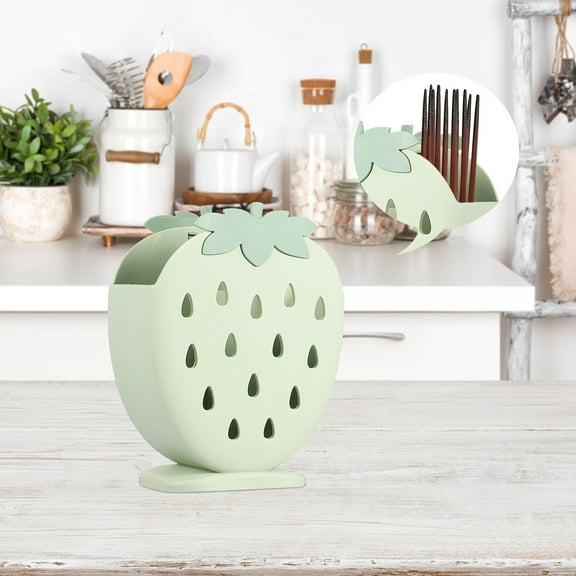 HEANUJJ Plastic Wall-Mounted Basket for Kitchen Utensil Storage and Drying - 1 Piece