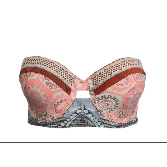 MAAJI Women's Swim Bandeau Top, Multicoloured, Large