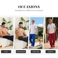 thumbnail image 7 of Vulcanodon Mens Pajama Pants Cotton Lightweight Sleep Lounge Pants PJ Bottoms with Pockets and Button Fly, 7 of 7