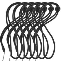 Tineasur 20pcs Elastic Lanyard Black Polypropylene Design Identification Chest Tag