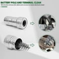thumbnail image 3 of OEMASSIVE Car Battery Post Terminal Cleaner Dirt Corrosion Brush Hand Protector Tool Kit, 3 of 11