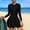 *Black, variant on ClodeEU Women's UV Protection Quick Dry Surf Set Long Sleeve Zip Tankini Dress with Built in Pads and Shorts White,Womens Plus S