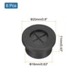 thumbnail image 2 of Uxcell 6 Pack Cable Cord Grommet, 5/8 Inch Desk Grommet Flexible Rubber Grommets, Black, 2 of 7