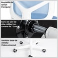 thumbnail image 3 of Silla de Computadora Ergonómica para Manualidades, Ajustable y Giratoria, Respaldo de Malla con Ruedas Universales, AZUL, 3 of 5