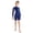 Blue, variant on Kids Girls' 2.5mm Neoprene Shorty Wetsuit, Thermal Long Sleeve One-Piece for Snorkeling Swimming Surfing