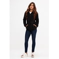 thumbnail image 2 of DEVOPS Women's Pullover Fuzzy Fleece Sweatshirt Oversized Hoodie with Pockets (Large, Black), 2 of 6