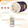 thumbnail image 5 of Yayeee Flameless Candles with Remote Flickering Battery Operated Multi Color Changing, Halloween Purple Ghosts, 5 of 7