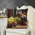 thumbnail image 3 of YINGXI Wine Throw Pillow Cover, Modern Accent Double-Sided Digital Printing 18x18in, 3 of 6