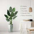 thumbnail image 3 of Artificial Tree in Modern Planter, Fake Bird of Paradise Silk Tree for Indoor and Outdoor Home Decoration - 58" Overall Tall (Plant Pot Plus Tree), 3 of 5