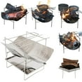 thumbnail image 2 of fastboy Folding Charcoal Barbecue Grill Portable Picnic Cooker Barbecue Stove Rack, 2 of 7