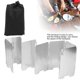 thumbnail image 5 of 20242 clavijas para enchufe de acampada al aire libre, tabla de viento de aleación de aluminio, 9 placas, cocina Pantalla de viento, 5 of 5