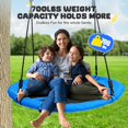thumbnail image 2 of Columpio con forma de árbol Trekassy, 320 kg, 100 cm, 900 D, color azul Oxford, 2 of 7