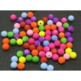 thumbnail image 7 of U8MO 200 Fluo Neon Beads Acrylic Round Beads 8mm(0.32") Rubber Tone Color Choice-Pink, 7 of 7