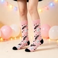 thumbnail image 5 of Evdexr Halloween Fuzzy Socks for Women Men 2026 Fluffy Cozy Warm Soft Winter Socks with Colorful Pumpkin Bat Printed for Party, 5 of 5