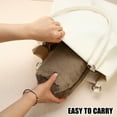 thumbnail image 5 of Unique Bargains Small Plush Makeup Bag Soft Beauty Cosmetic Bag Cute Travel Zipper Toiletry Bag for Women Brown, 5 of 7