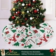 thumbnail image 6 of FMSHPON Snowflake Santa Xmas Tree Xmas Christmas Tree Skirt Stand Mat for Holiday Party Decoration Indoor Outdoor 48 inches, 6 of 6