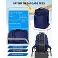thumbnail image 5 of Carry on Backpacks 18x14x8 Travel Backpack Fit 15.6" Laptop, Flight Approved Bag with 16 Pockets, Anti-Theft Casual Daypack School College Business for Men Women 25L, Blue, 5 of 10